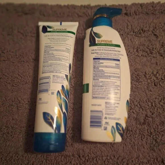 2 HEAD & SHOULDERS SUPREME 1SHAMPOO & 1CONDITIONER W/ARGAN OIL JOJOBA OIL - Picture 4 of 6